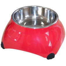 Миска меламиновая для собак красная 150мл