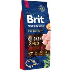 Brit Premium Adult L д/взрослых собак Крупных пород 15кг