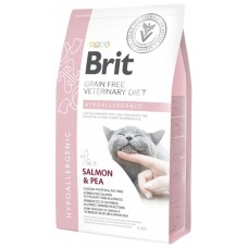 Brit Veterinary Diet беззерновой, д/кошек при аллергии, с лососем и с горошком 2 кг
