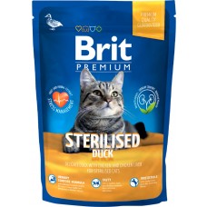 Брит 1,5 кг NEW Premium Cat Sterilised утка, курица и куриная печень для стерил. кошек