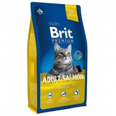 Брит 1,5кг NEWPremium Cat Adult Salmon д/взр. кошек с лососем в соусе