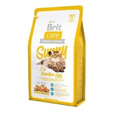 Брит 2кг Care Cat Sunny Beautiful Hair для кошек, для ухода за кожей и шерстью