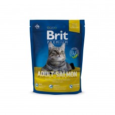 Брит 300г NEW Premium Cat Adult Salmon д/взр. кошек с лососем в соусе