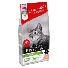 ProPlan корм для кошек привередл к еде КРОЛИК, 1,5кг +400г