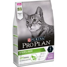 ПРО ПЛАН Сухой корм Purina Pro Plan для стерилизованных кошек и кастрированных котов, с индейкой, 1.