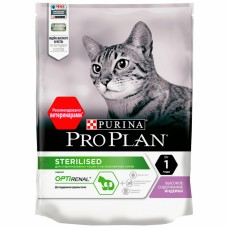 ПРО ПЛАН Сухой корм Purina Pro Plan для стерилизованных кошек и кастрированных котов, с индейкой, Па