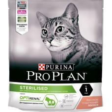 ПРО ПЛАН Purina ProPlan сухой корм для стерилизованных кошек и котов с лососем 400 г