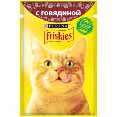 Purina Friskies с говядиной 85г для кошек