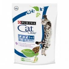Purina Cat Chow 3в1 корм для кошек  с ДОМАШН ПТИЦЕЙ И ИНДЕЙКОЙ, 400г