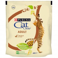 Purina Cat Chow корм для взрослых кошек с уткой, 400г