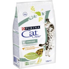 Purina Cat chow корм для стерилизованных кошек, 1,5 кг