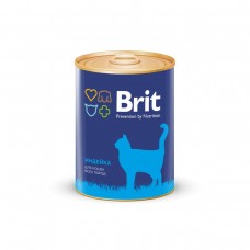BRIT консервы для кошек ИНДЕЙКА, 340г