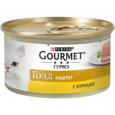 Консервы для кошек GOURMET паштет КУРИЦА, 85г
