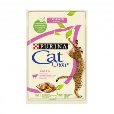 Purina Cat Chow для стерилиз кошек c ягненком и зел.фасолью, 85г