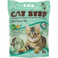Cat Step Наполнитель растит комкующ Tofu Green Tea 5,62кг