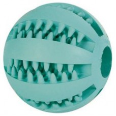 Игрушка д/собак "Мяч для бейсбола "DentaFun" зеленый , резина ф5см