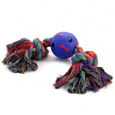 Игрушка для собак "Веревка, 2 узла и мяч", d65/300мм, Triol