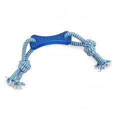 Игрушка для собак TRIOL с верёвкой кость