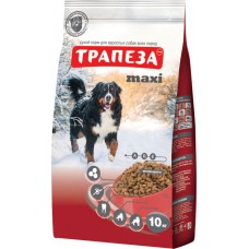 Корм для собак ТРАПЕЗА макси сух для крупных пород 10кг 