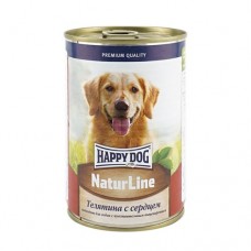 Happy dog консервы для собак с телятиной и сердце